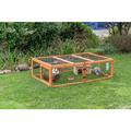 Trixie Natura Outdoor Run with Cover for Small Animals Pine Wood Brown - 174x48x109cm