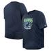 Men's New Era College Navy Seattle Seahawks Big & Tall Helmet Historic Mark T-Shirt