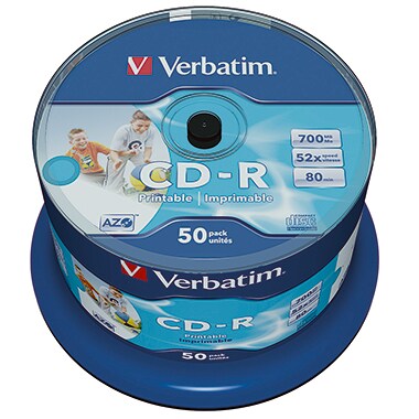 Verbatim CD-R 43438 52x 700MB 80Min. Spindel 50 St./Pack. Image