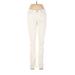 LC Lauren Conrad Jeans - Low Rise Skinny Leg Boyfriend: Ivory Bottoms - Women's Size 6 - Light Wash