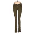 Rag & Bone/JEAN Jeans - Mid/Reg Rise Skinny Leg Boyfriend: Green Bottoms - Women's Size 25 - Dark Wash