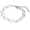 Lulu & Jane Perlen-Armband Metall-Legierung Süßwasser-Zuchtperle in Silber 18,0 cm Basislänge + 3,0 Verlängerung Damen