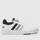 adidas hoops 3.0 trainers in white & black