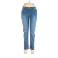Baccini Jeans - Mid/Reg Rise: Blue Bottoms - Women's Size 6 Petite - Medium Wash