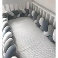 3M Baby Bed Bumper Protector Infant Cradle Pillow Cushion Braid Knot Bumper Crib Bumper Tour De Lit