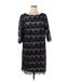 Jessica Howard Casual Dress - Mini: Black Solid Dresses - Women's Size 16