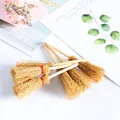 6Pcs Mini Broom Decorations Red Rope Lightweight Straw Brooms Hangings Decorations For Costume Party