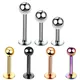 1PC 16G Surgical Steel Steel Tragus Helix Bar 3mm Ball Labret Lip Bar Rings Stud Cartilage Ear