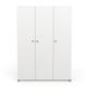 Armoire 3 portes et penderie + lingère - L135 x H188cm