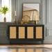 Softly Lacquer Finishes Accent Storage Cabinet Sideboard