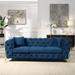 3 Seater Sleeper Sofa, Modern Futon Loveseat Velvet Recliner Sofa, Tufted Cushion Couches Straight Row Bench for Living Room