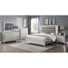 Madie 6 Piece Champagne LED Fabric Upholstered Panel Bedroom Set