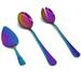 Elyon Hostess Serving Set Reflective Colored Stainless Steel 3 Pieces