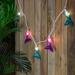 10-Count Purple and Blue Mermaid Tail Patio Light Set, 6 ft White Wire