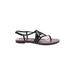 Kelly & Katie Sandals: Black Solid Shoes - Women's Size 8 1/2 - Open Toe