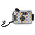 Waterproof Lightweight Reusable 35mm Film Camera for Snorkeling Manual Exposure Without Film Assorted Checker Print