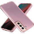 Compatible Slim Pink Clear Case for Samsung Galaxy S22 Case Anti-Slip Soft TPU Case Crystal Clear Samsung Galaxy S22 5g Case for Women Clear Bumper Case for Samsung Galaxy S22 Phone Case S22
