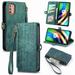 Motorola Moto G9 Plus Case Durable PU Leather Wallet Cover Snap Buckle Flip Strap Card Holder Case for Motorola Moto G9 Plus