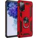 Samsung Galaxy S20 FE 5G Case Galaxy S20 FE 5G Case Military Grade 360 Degree Rotating Metal Ring Holder Kickstand Protective Phone Cover Case for Samsung Galaxy S20 FE 5G (2020) Red