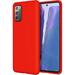 Galaxy Note 20 Case Samsung Note 20 Case Liquid Silicone Case Dual Layer Hybrid Hard PC Soft Silicone Gel Rubber Bumper Slim Fit Shockproof Protective Phone Case for Samsung Galaxy Note 20 Red