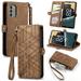 Nokia G400 Case Durable PU Leather Wallet Cover Snap Buckle Flip Strap Card Holder Case for Nokia G400