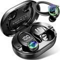 for Samsung Galaxy S9+ Wireless Earbud Bluetooth 5.3 Headphones 3D Stereo with Earhook 40H Touch Control Over Ear Headphones IP7 Waterproof Earphones Built-in Mic