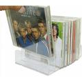 Clear CD DVD Holder CD Storage Box CD Display Rack CD Stand - Holds up to 14 Standard CD Cases for Media Shelf