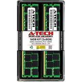 A-Tech 16GB Kit (2x8GB) DDR3 1600MHz PC3-12800R ECC RDIMM 2Rx4 1.5V Dual Rank ECC Registered DIMM 240-Pin Server &
