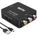 RCA to HDMI Converter RCA to HDMI Adapter 1080P Mini RCA Composite CVBS AV to HDMI Video Audio Converter Adapter