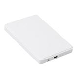 FRCOLOR 2.5 Inch HDD Case USB 2.0 TO SATA 1TB External Hard Driver HDD Enclosure Portable Desktop Mobile Hard Disk Case (White)