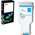 AYMSous Compatible 727 Cyan 300ML Dye Ink Remanufactured Ink Cartridge Replacement for HP 727 for HP DesignJet T920