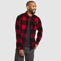 Eddie Bauer Men's Basin Long-Sleeve Wool-Blend Shirt - Red - Size L