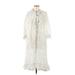 Zimmermann Casual Dress - Midi High Neck 3/4 sleeves: White Print Dresses - Women's Size 8