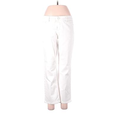 White House Black Market Jeans - Mid/Reg Rise: White Bottoms - Women's Size 10 - White Wash