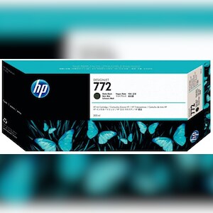 hp Tintenpatrone 772 schwarz matt für Designjet T1200, T1200 HD Image