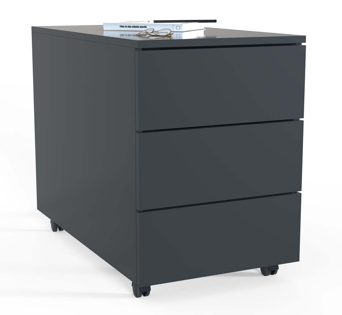 VCM Dalosa703SB Schubladenkassette 3 Schubladen anthrazit. Image