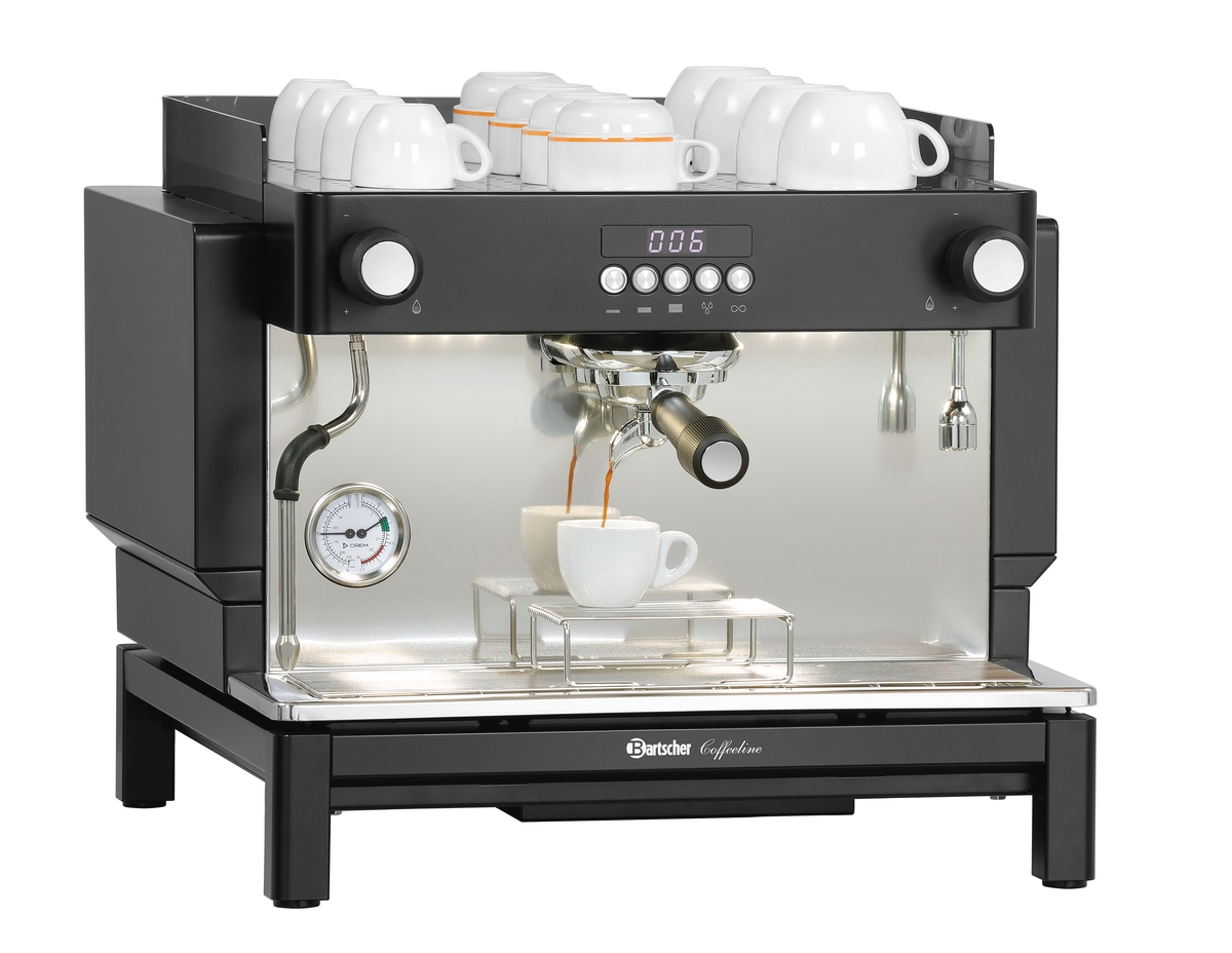 Bartscher Siebträger-Kaffeemaschine Coffeeline B10, Breite 550mm, Tiefe 575mm, Höhe 465mm Image