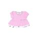Boppy Short Sleeve Top Pink Keyhole Tops - Size 9 Month