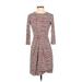 J. McLaughlin Casual Dress: Burgundy Dresses - Women's Size X-Small