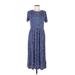 Wednesday's Girl Casual Dress: Blue Dresses - Women's Size 8