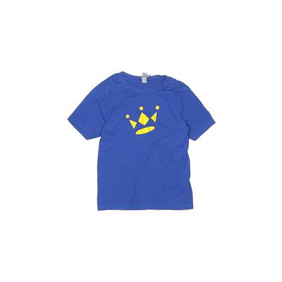 Next Level Apparel Short Sleeve T-Shirt: Blue Tops - Kids Boy's Size X-Small