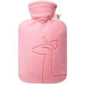 hot Water Bottle Gift Hot Water Bottle with Cover Water Injection Type Cute Fleece Cover Large Capacity Hot Water Bag 1.8 Litre/60.87oz