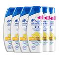 Head & Shoulders, Citrus Fresh 2-in-1 Anti-Dandruff Shampoo and Conditioner for Oily Hair, 2-in-1 Formula, 6 x 270 ml