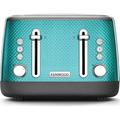 KENWOOD 0W23011105 TFM810BL Mesmerine Stainless Steel 4-Slice Toaster, 220mm x 270mm x 270mm, Blue
