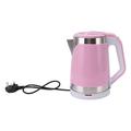 2L Electric Kettle, 2000W Double Wall Electric Tea Kettle Auto ShutoffWater Boiler Travel Electric Coffee Kettle UK Plug 220V (Pink)