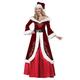 BERULL Christmas Santa Claus Costume Adult Women's Fancy Dress Outfit Cosplay Suit Deluxe Velvet Xmas Outfit For Adults For Women Girls Party Dressup (Color : Red, Size : 3XL)