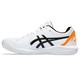 ASICS Men's Gel-Dedicate 8 Pickleball Shoes, White/Shocking Orange, 9.5 UK