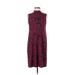 Apt. 9 Casual Dress - Midi: Burgundy Brocade Dresses - Women's Size Medium