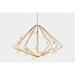 ALAN MIZRAHI LIGHTING Cherry Bomb Contemporary Linear Chandelier, Crystal in Gray | 20 H x 30 W x 29 D in | Wayfair JT216A-LAG-30Wx29Dx20H