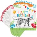 Creative Converting Party Animals Happy Birthday Napkins, 48 ct | Wayfair DTC354575NAP